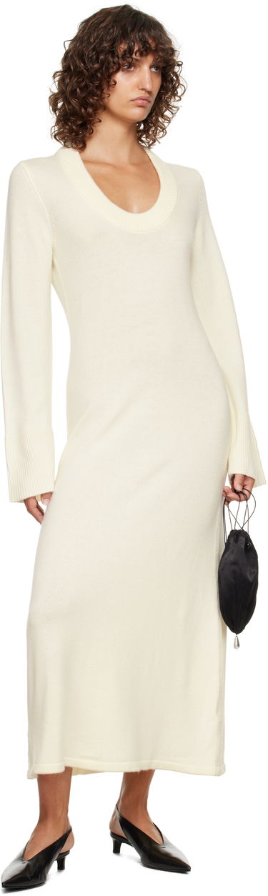 Šaty Loulou de Saison Loulou de Saison Ari Knit Maxi Dress Biela | ARI, 3