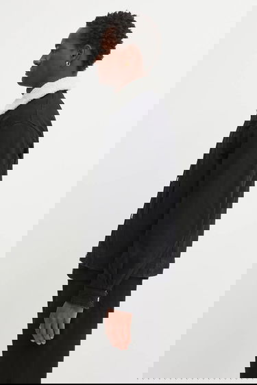 Kabáty Aries Oversize Sherpa Denim Car Coat Čierna | AR7120004, 1