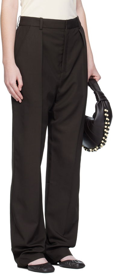 Nohavice LEMAIRE Lemaire Pleated Trousers Hnedá | PA1251 LF1362, 1