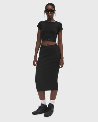 Sukňa CALVIN KLEIN Calvin Klein Underwear Cotton Stretch Rib Skirt Čierna | LV00QS7350UB1, 1