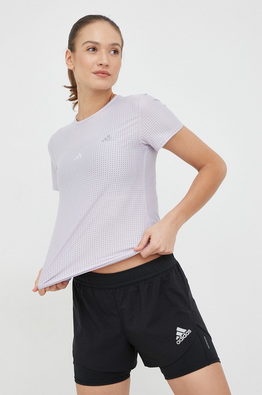 Tričko adidas Performance Running Tee Fast Šedá | HR5711, 0