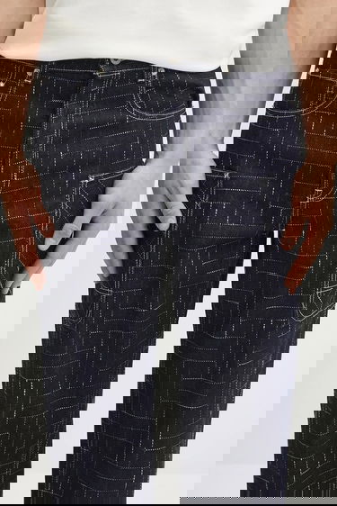 Cargo nohavice KENZO Kenzo Weave Cargo Monkey Fit Pants Navy | FF65DP4086V1, 3