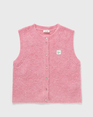 Sveter American Vintage American Vintage East Knit Vest Ružová | EAST19MCE24-ORCHIDEE-CHINE, 0