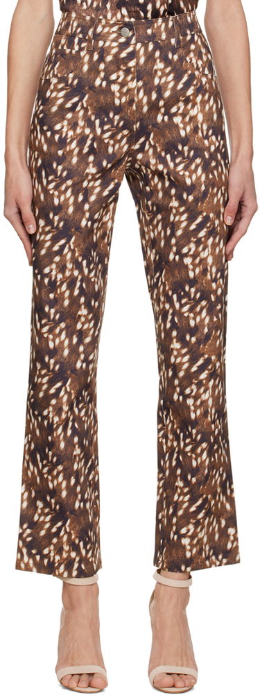 Nohavice Miaou Miaou Junior Printed Trousers Hnedá | 1010SCBMB, 0