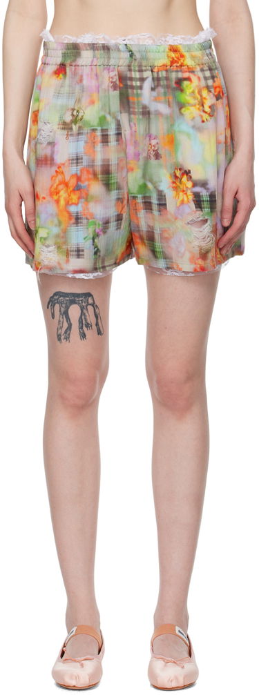 Šortky Collina Strada Collina Strada Odeon Floral-Print Lace-Trim Shorts Rôznofarebný | XX6017, 0