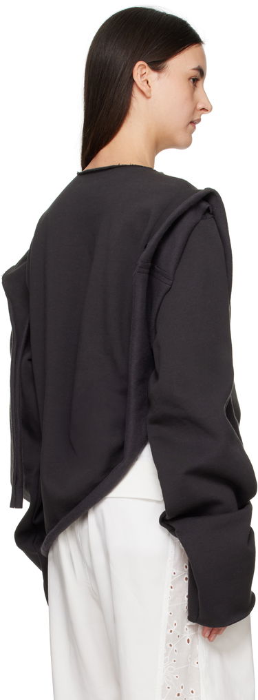 Mikina Ottolinger Ottolinger Drape Crewneck Sweatshirt Čierna | 11510261502, 2