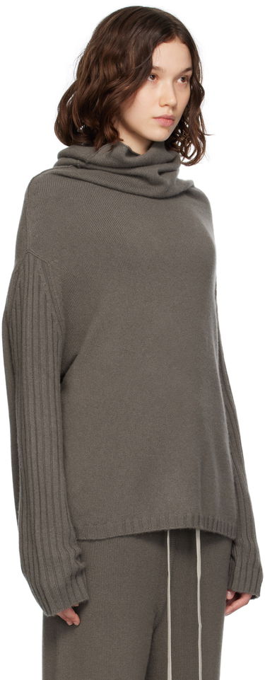 Sveter Rick Owens Rick Owens Concordians Rasato Cashmere Knit Turtleneck Šedá | RP02E4674 KLWS, 1