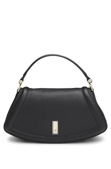 Kabelka BOSS Ariell Grained Leather Shoulder Bag Čierna | 50547738, 0