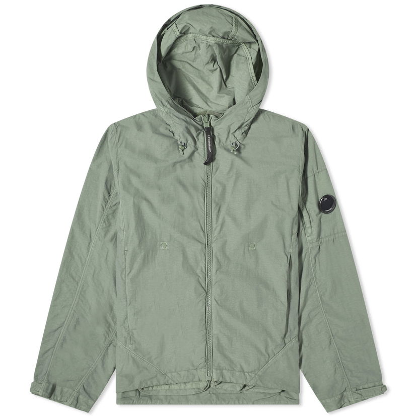 Bunda C.P. Company Flatt Nylon Reversible Hooded Jacket Zelené | CMOW014A-005991G-627