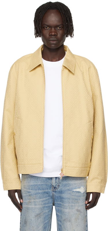 Bunda Casablanca Casablanca Monogram Jacquard Jacket Žltá | MPF25-JK-378-01, 0