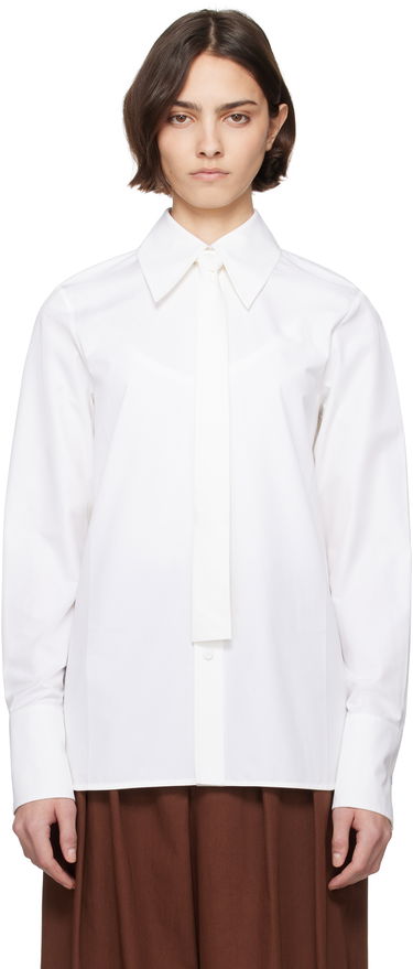 Košeľa Jil Sander Jil Sander Cotton Poplin Tie Shirt Biela | J03DL0196_J45002, 0