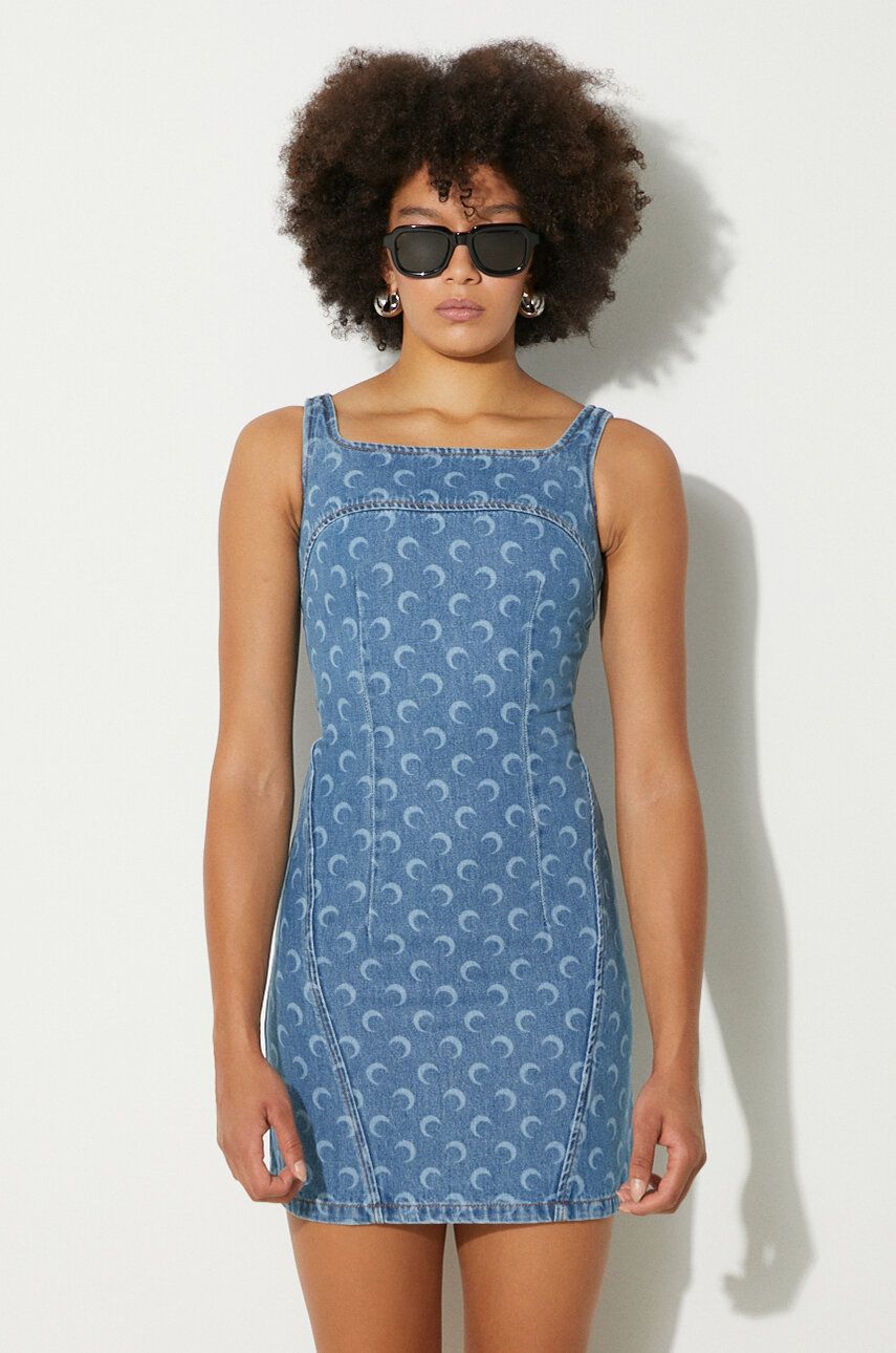Šaty Marine Serre Denim Mini Dress Modrá | WDR056A, 0