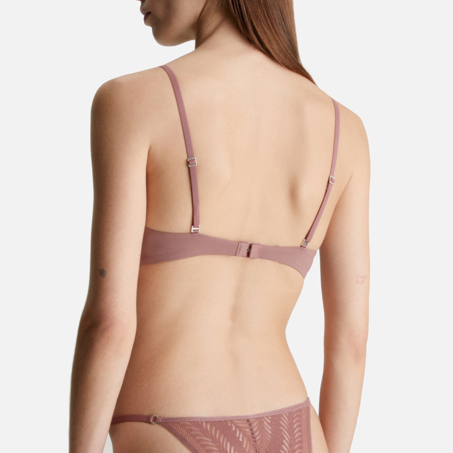 Spodná bielizeň a ponožky CALVIN KLEIN Sculpt Jersey and Lace Unlined Triangle Bra Béžová | 000QF7540ELKO, 0