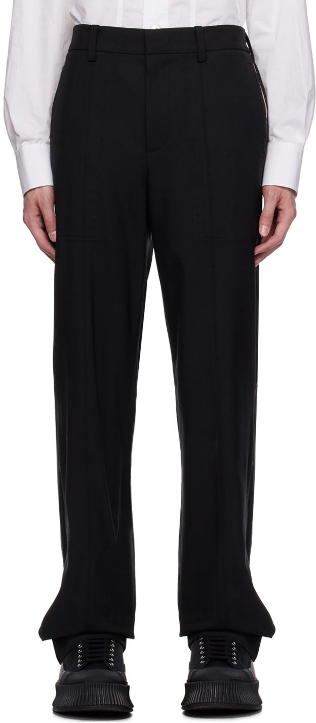 Nohavice Helmut Lang Pleated Trousers Čierna | N06HM204, 0