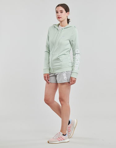 Mikina adidas Originals LOGO FULL-ZIP HOODIE Tyrkysová | HK9662, 3