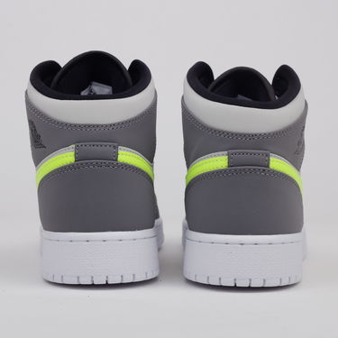 Tenisky a topánky Jordan Air Jordan 1 Mid "Gun Smoke Volt" GS Šedá | 554725-072, 3