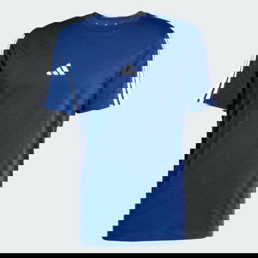 Tričko adidas Performance 3-Stripes Single Jersey T-Shirt Modrá | JW1950, 4