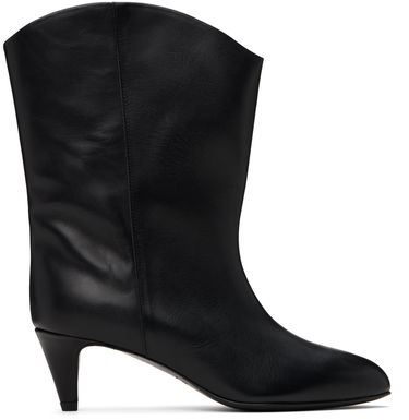 Oblečenie BY FAR BY FAR Osage Leather Ankle Boots Čierna | MWFBO067CL013BK001PL, 0