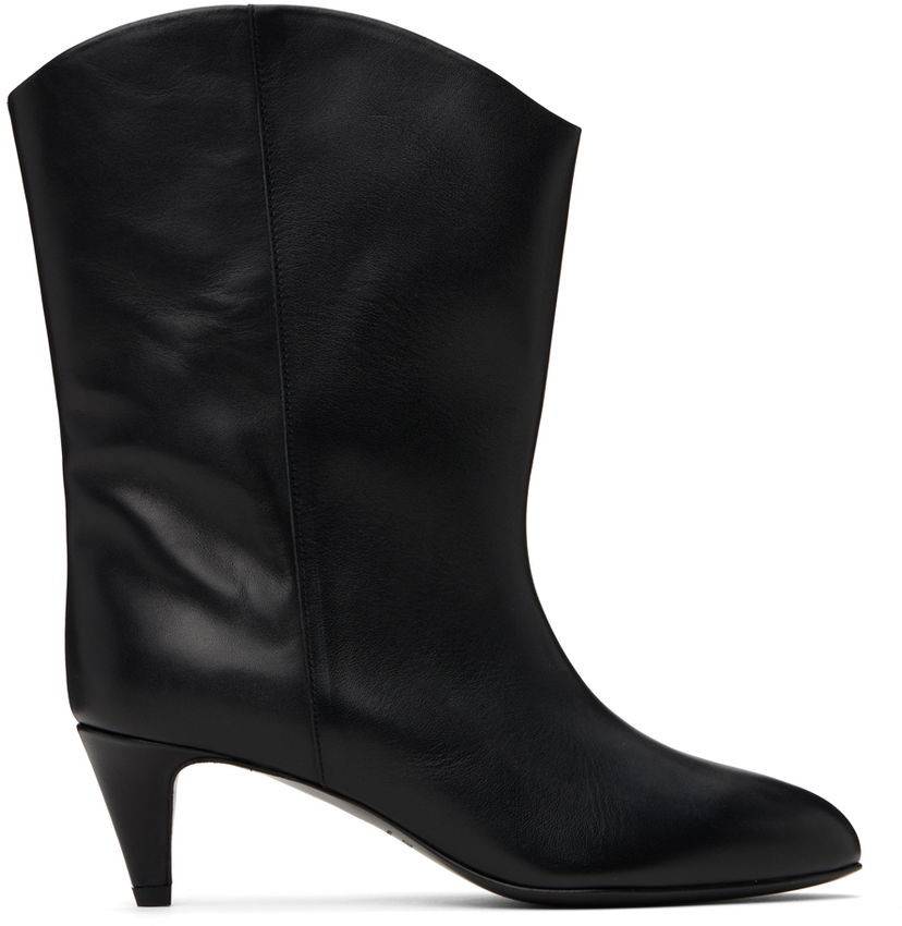 Oblečenie BY FAR BY FAR Osage Leather Ankle Boots Čierna | MWFBO067CL013BK001PL