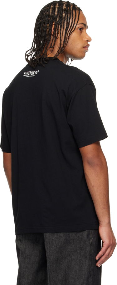 Tričko AAPE by A Bathing Ape Moonface Graphic Crewneck T-Shirt Čierna | AAPTEM1642XXNBKX, 2