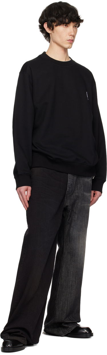 Mikina WOOYOUNGMI WOOYOUNGMI Back Logo Sweatshirt Čierna | W251TS27, 3