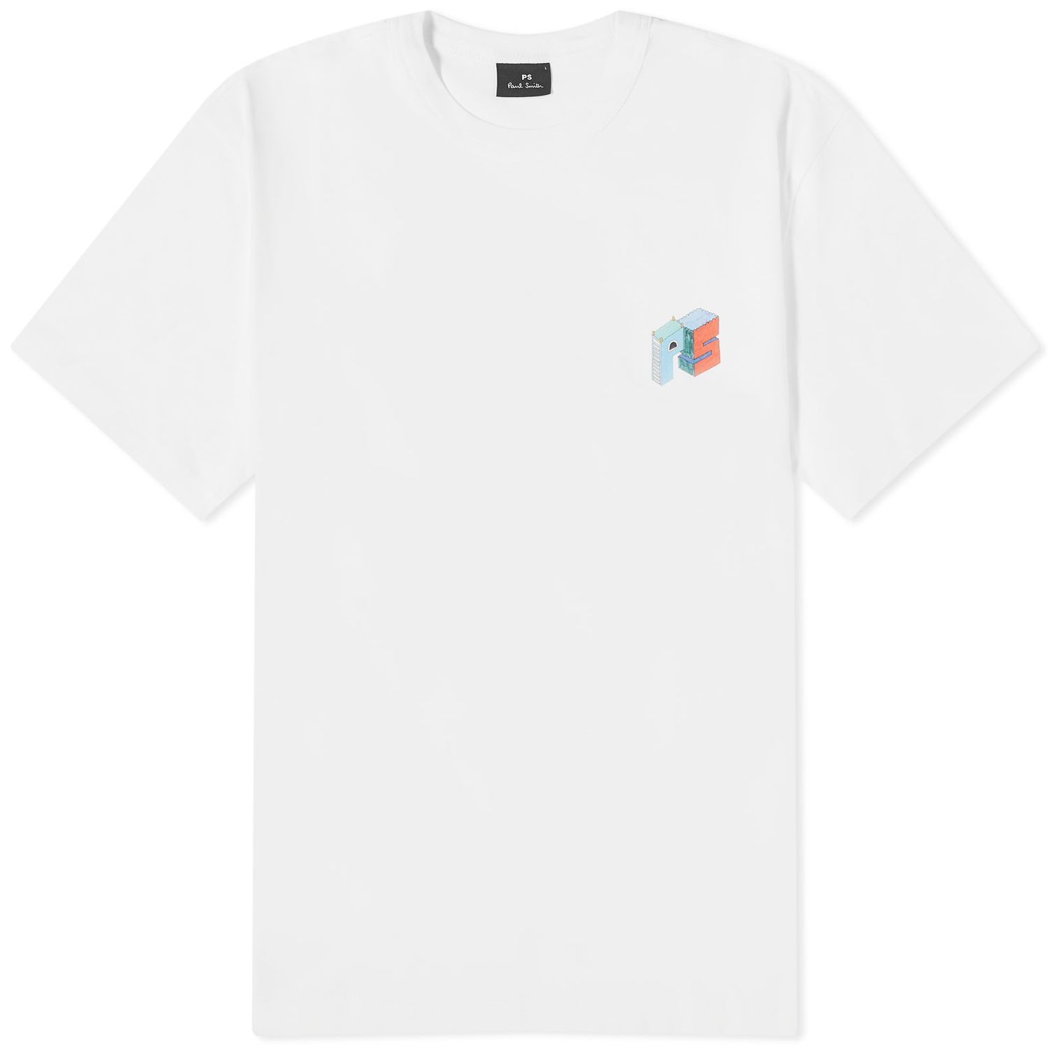 Tričko Paul Smith Paul Smith Jack's World T-Shirt, Size Small Biela | M2R-220X-MP4356-02, 0