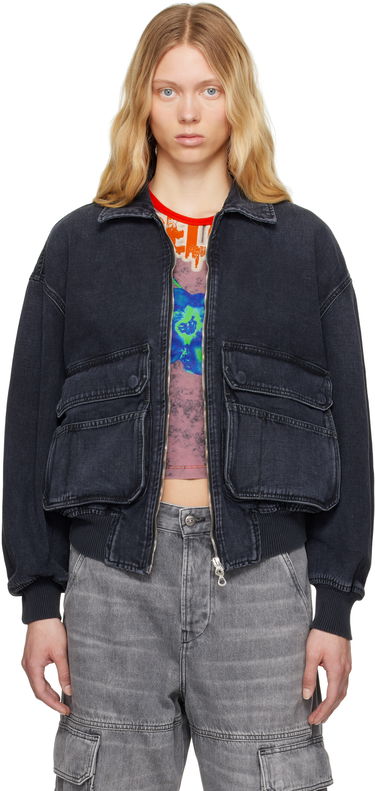 Bomber bunda Diesel D-Kurz Denim Jacket Čierna | A15780 007Z9, 0