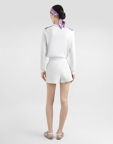Šortky Dolce & Gabbana Dolce & Gabbana Stretch Mat Shorts Biela | FTBVHTFU9AUW0001, 2