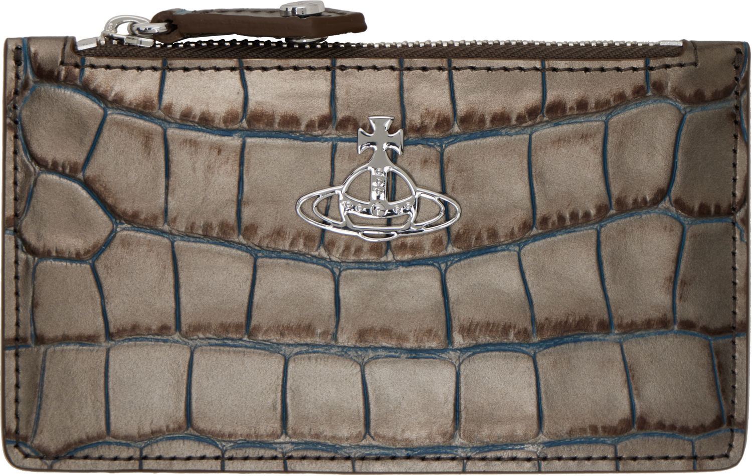 Peňaženka Vivienne Westwood Vivienne Westwood Slim Long Card Holder Šedá | 54020005W-L00A2-, 0