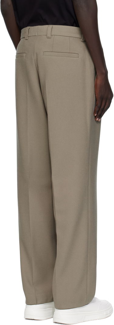 Nohavice BOSS Relaxed Fit Double Pleat Trousers Zelené | 50551532, 3