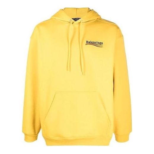 Mikina Balenciaga Political Campaign Print Hoodie Žltá | 600583TKVI97442, 0