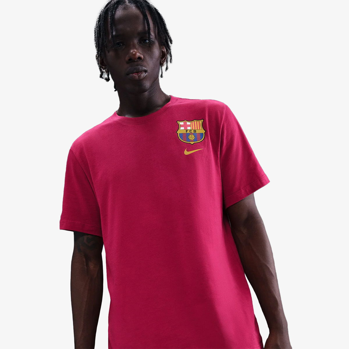 Tričko Nike FC Barcelona Crest T-Shirt Červená | HQ8396-620, 1