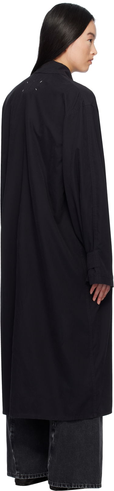 Kabáty Maison Margiela Black Peached Trench Coat Čierna | S51AH0184 M35137, 2