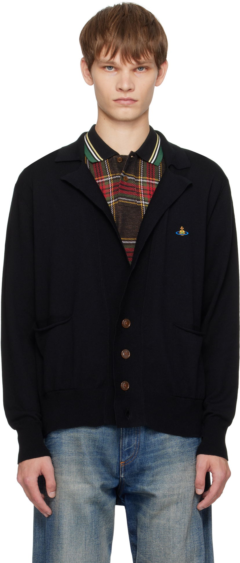 Sveter Vivienne Westwood Vivienne Westwood Samuel Cardigan Čierna | 2701002M-Y001V-