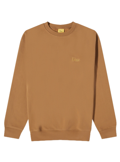 Mikina Dime Classic Small Logo Crew Sweat Hnedá | DIME23D1F18-CAP