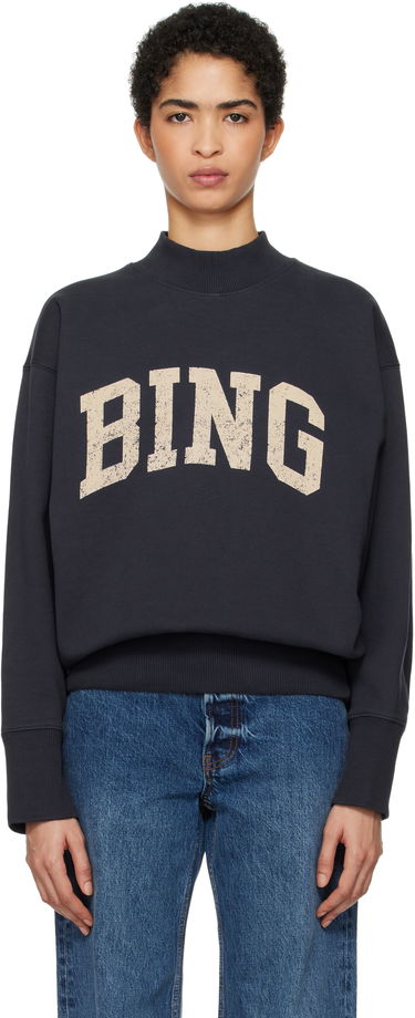 Mikina Anine Bing ANINE BING Bradie Sweatshirt Modrá | A-08-10292-NYA1, 0