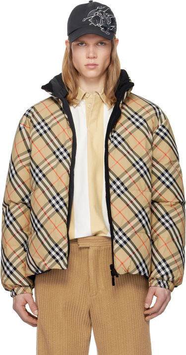 Prešívaná bunda Burberry Burberry Reversible Check Down Puffer Jacket Béžová | 8103931, 0