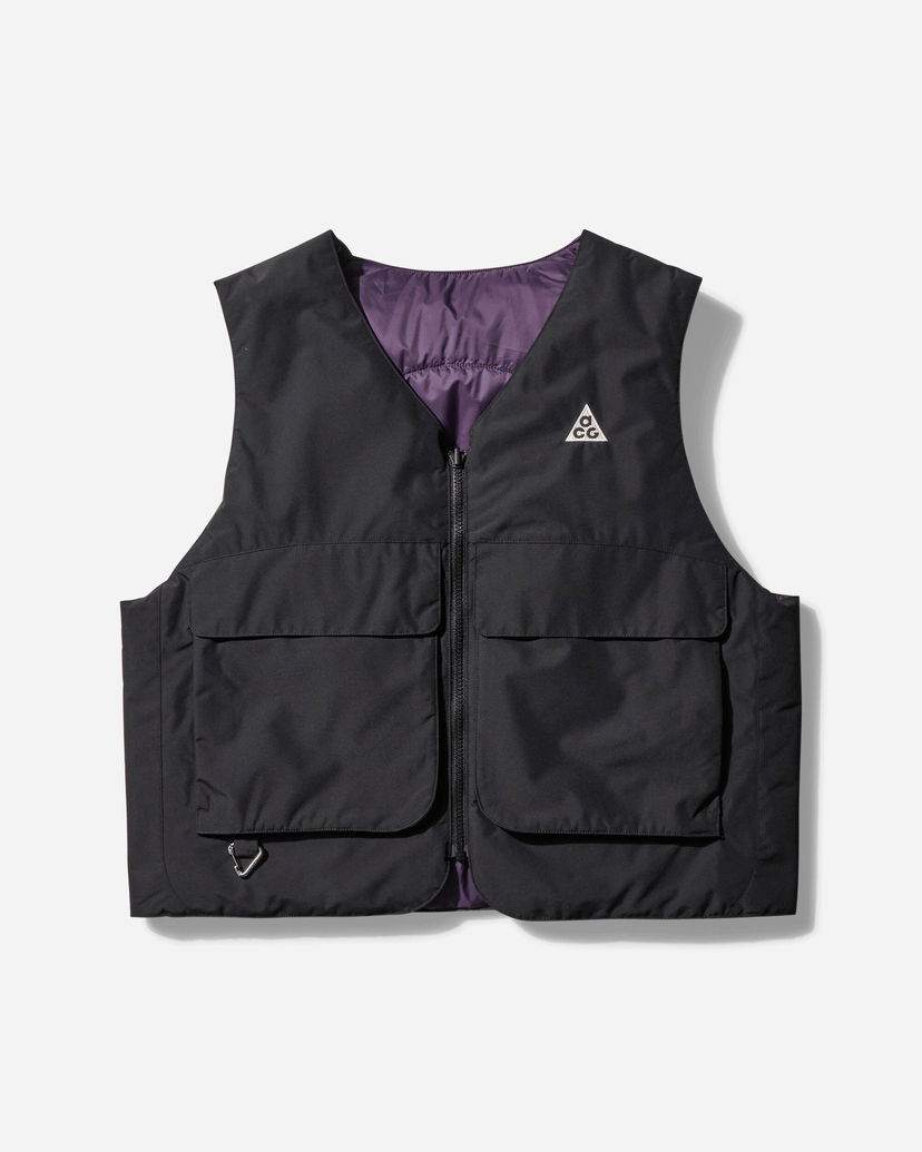 Vesta Nike ACG ACG Skull Peak PrimaLoft Reversible Vest Black / Dark Raisin Čierna | FV8694-010