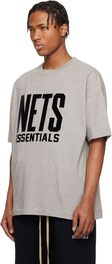 Tričko Fear of God Fear of God ESSENTIALS NBA Nets Short Sleeve T-Shirt Šedá | 125AL244105F, 3