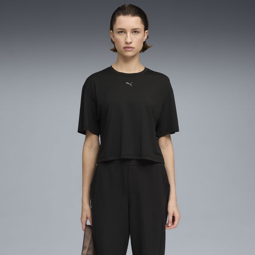 Tričko Puma CLOUDSPUN Women's Relaxed Fit T-Shirt Čierna | 527457_01