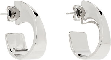Náušnice Courrèges Courrèges One Curved Earrings Metalická | 125BBO075LA0001, 1