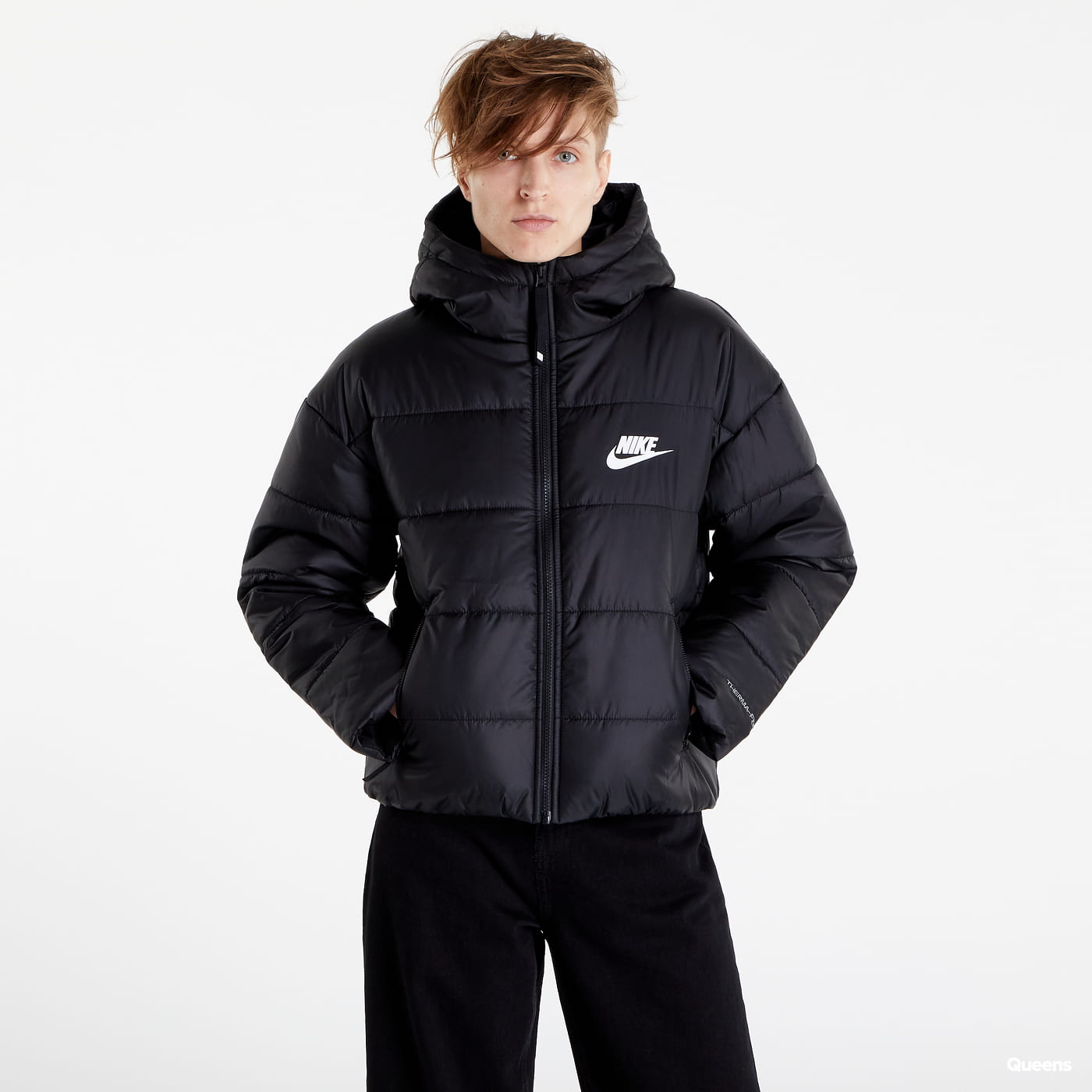 Prešívaná bunda Nike Therma-FIT Repel Synthetic-Fill Hooded Jacket Čierna | DX1797-010, 0