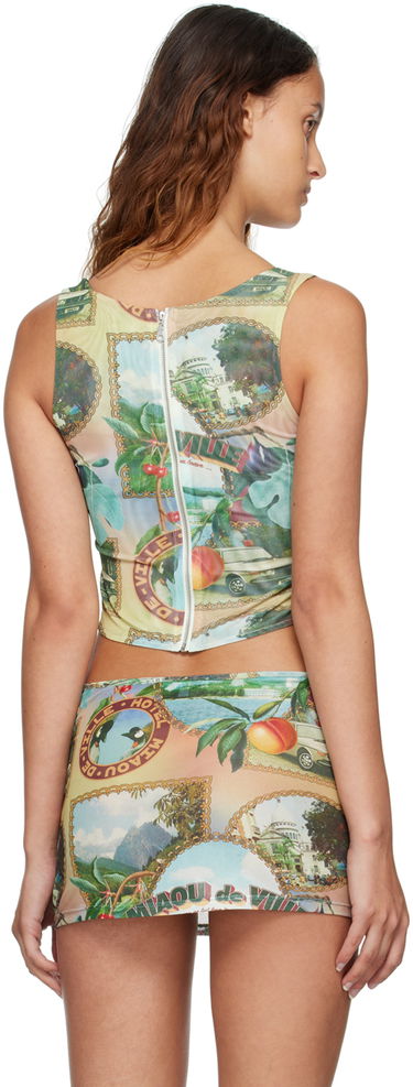Sukňa Miaou Miaou Campbell Postcard Print Tank Top Rôznofarebný | 7020PM1PSC, 2