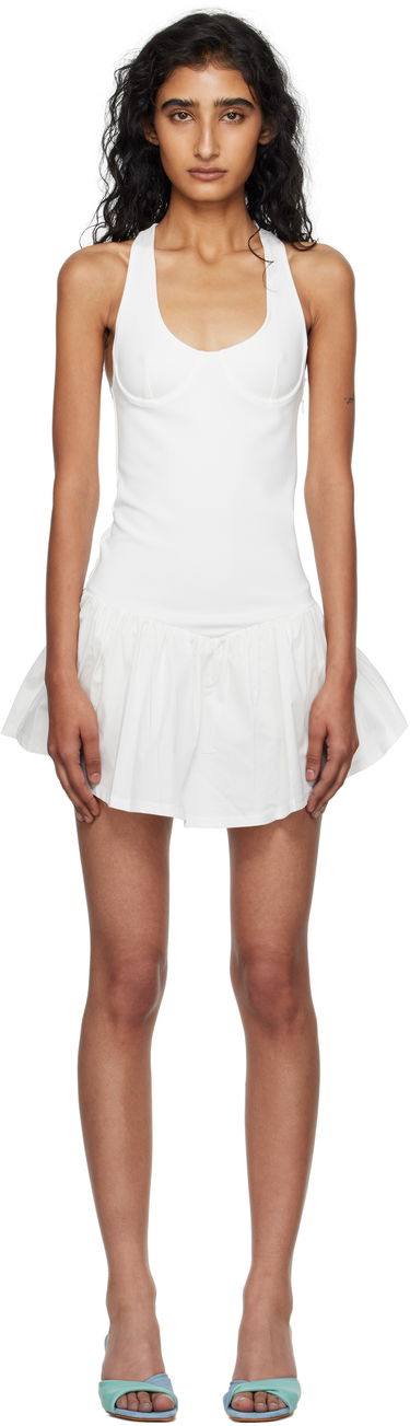Šaty Miaou Miaou Alice Mini Dress Biela | 5065PONWHT, 0