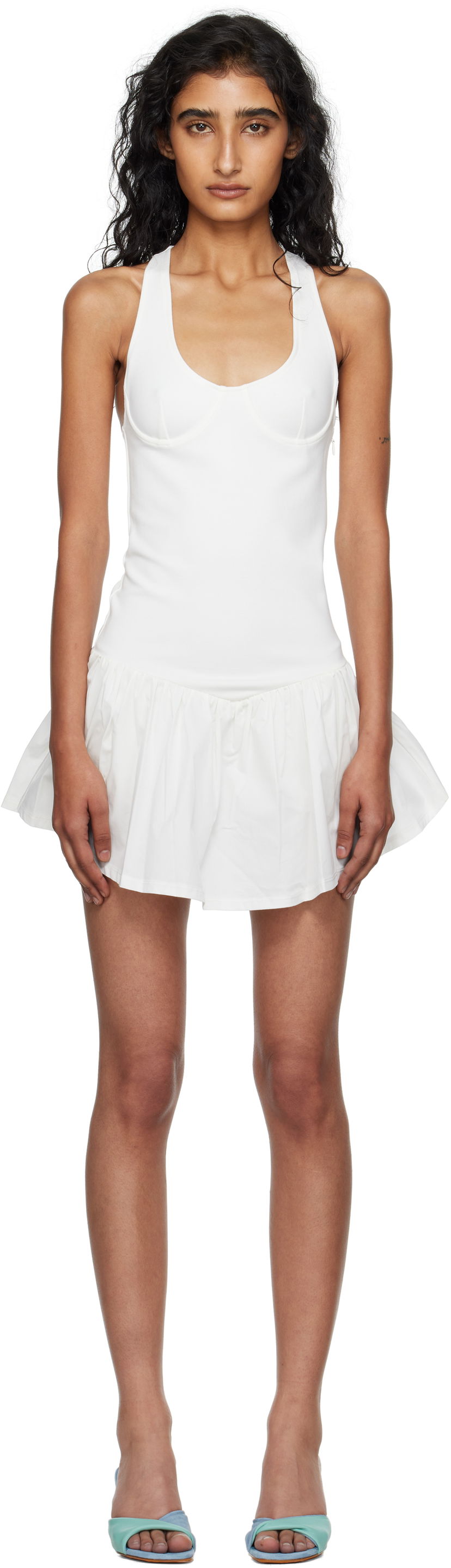 Šaty Miaou Miaou Alice Mini Dress Biela | 5065PONWHT