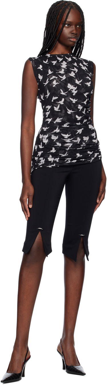 Tielko Stella McCartney Stella McCartney Mesh Flying Bird Top Čierna | 6J03113SPZ89, 3