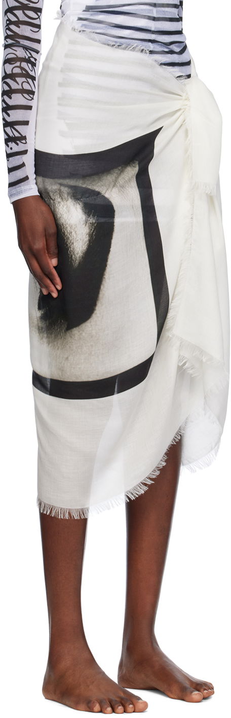Sukňa Jean Paul Gaultier Jean Paul Gaultier 'The Eyes And Lips' Sarong Biela | 24/30-U-JU117-C543-0001, 1