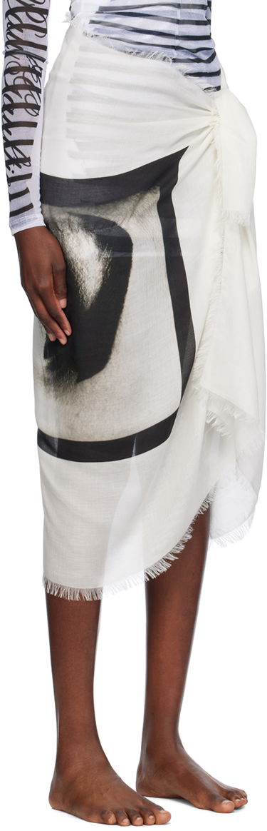 Sukňa Jean Paul Gaultier Jean Paul Gaultier 'The Eyes And Lips' Sarong Biela | 24/30-U-JU117-C543-0001, 1