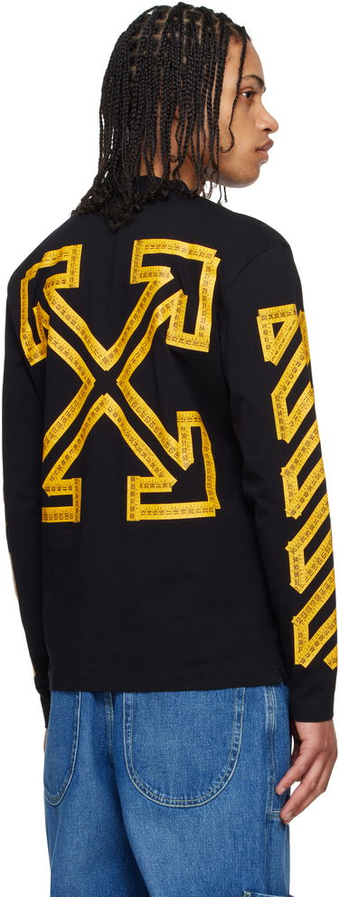 Tričko Off-White Off-White Tape Arrow Skate Long Sleeve T-Shirt Čierna | OMAB086S25JER0021022, 2