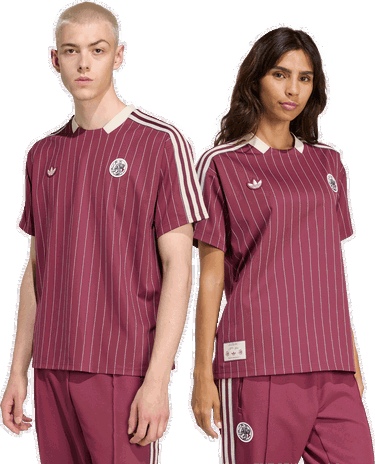 Dres adidas Performance Ajax Amsterdam Terrace Icons Soccer Jersey Vínová | JM7348, 4